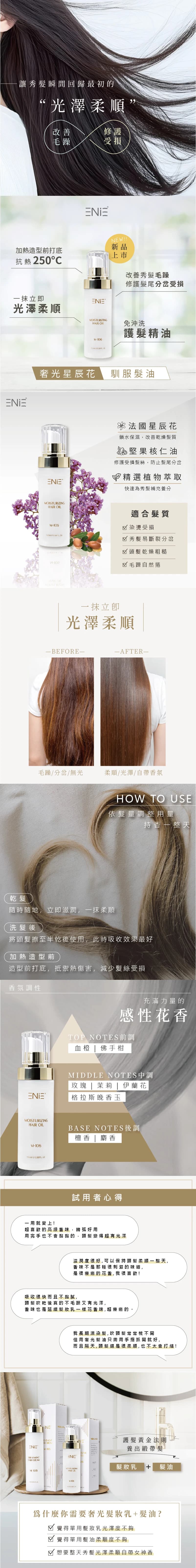 奢光星辰花馴服髮油 詳細資訊